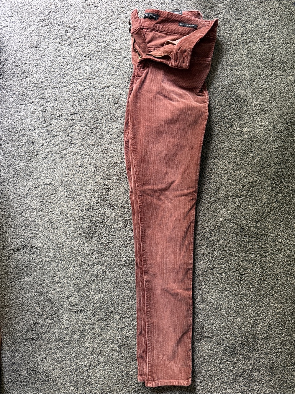 Dear John Rust-Colored Skinny Corduroy Pants